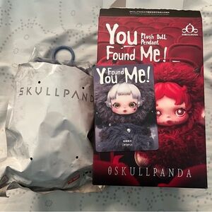 Skullpanda you found me series plush doll pendant Keychain pop mart CERBERUS